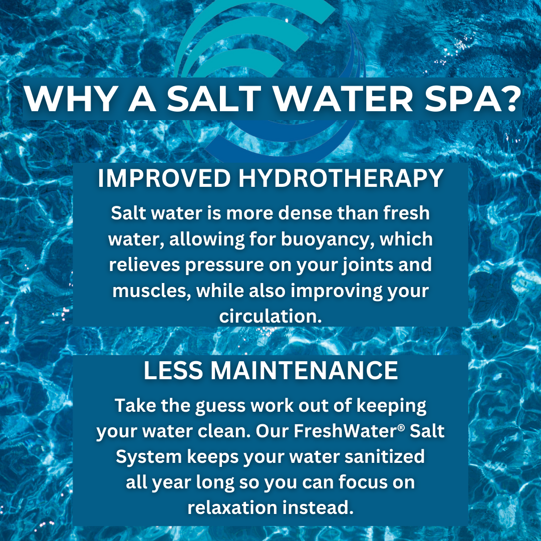 Why A Salt Water Spa? Improved Hydrotherapy, Less Maintenance